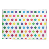 Farbige Polka Dots Niedliche Kinder Kissenbezug (Rückseite)