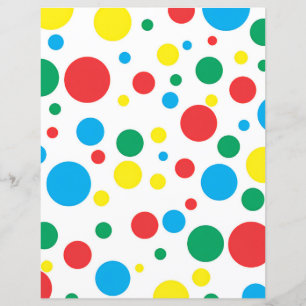 Farbige Polka Dots Papierblätter