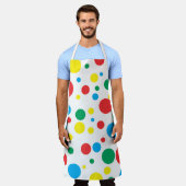 Farbige Polka Dots Schürze; Größe auswählen Schürze (Getragen)
