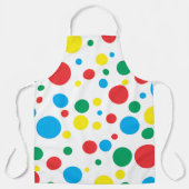 Farbige Polka Dots Schürze; Größe auswählen Schürze (Vorderseite)