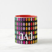 Farbige Polka Dots Tasse (Zentrum)