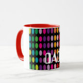 Farbige Polka Dots Tasse (Vorderseite Links)