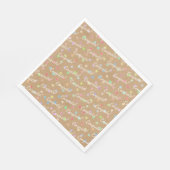 Farbige Polka-Punkte auf Imitate Kraft Papier Hint Serviette (Ecke)