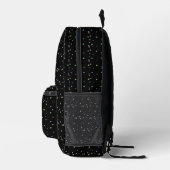 farbige Polka-Punkte in schwarz Bedruckter Rucksack (Rechts)