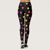 Farbige Polka-Punkte Leggings (Rückseite)