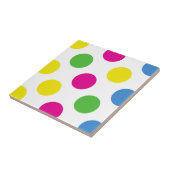 Farbige Polka-Punkte, Polka-Dot-Muster, gepunktet Fliese (Seite)