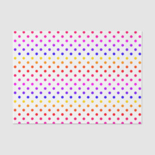 Farbige Polka-Punkte Seidenpapier