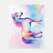 Farbige Pony 2 Fleecedecke (Vorderseite)