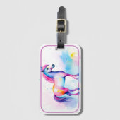 Farbige Pony 2 Gepäckanhänger (Vorderseite Vertikal)