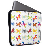 Farbige Ponys Laptopschutzhülle (Vorne Rechts)