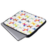 Farbige Ponys Laptopschutzhülle (Vorne Knopf)