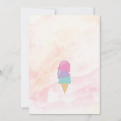 Farbige Poolparty-Geburtstagseinladung Einladung (Rückseite)