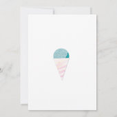 Farbige Poolparty-Geburtstagseinladung Einladung (Rückseite)