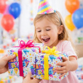 Farbige Pop-Art Frohe Geburtstag Geschenkpapier