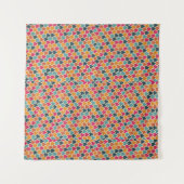 Farbige Pop-Geometrie-Design – Moderner abstrakter Wandteppich (Vorderseite (Horizontal))