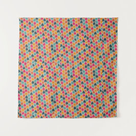 Farbige Pop-Geometrie-Design – Moderner abstrakter Wandteppich