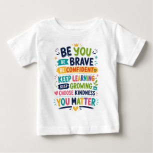 Farbige Positive Cartoon-Kinder-Design Baby T-shirt