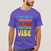 Farbige POSITIVE VIBES T-Shirt (Vorderseite)
