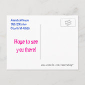 Farbige Postkarte (Rückseite)