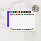 Farbige Postkarte (Vorderseite/Rückseite Beispiel)