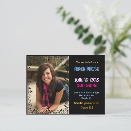 Farbige Postkarte (Stehend Vorderseite)