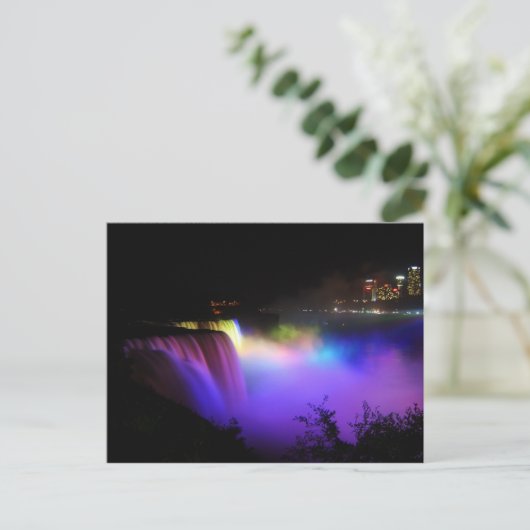 Farbige Postkarte des Wasserfalls (Stehend Vorderseite)