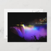 Farbige Postkarte des Wasserfalls (Vorne/Hinten)