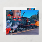 Farbige Postkarte des Zuges (Vorne/Hinten)