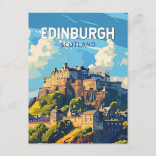 Farbige Postkarte von Edinburgh Schottland