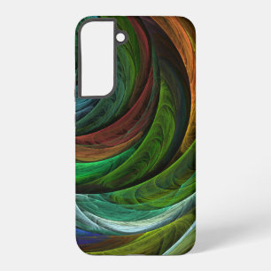 Farbige Pracht Moderne Abstrakte Kunst Muster Eleg Samsung Galaxy Hülle