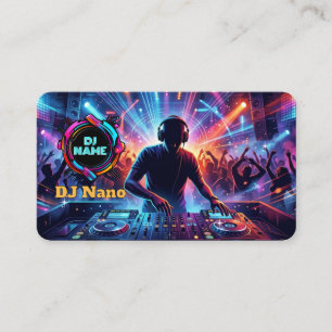 Farbige professionelle DJs-Musik Visitenkarte