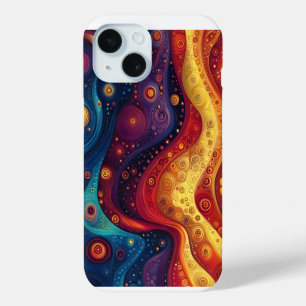 Farbige psychedelische abstrakte Kunst Case-Mate iPhone Hülle
