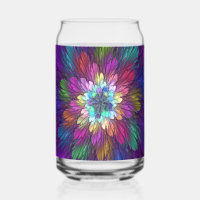 Farbige psychedelische Blumen-Abstract-Fraktal-Kun