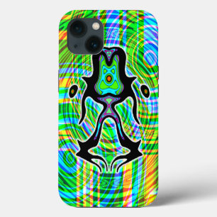 Farbige psychedelische meditierende Alien v3 Case-Mate iPhone Hülle