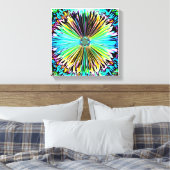 Farbige psychedelische Skizze einer Blume 2 Leinwanddruck (Insitu (Schlafzimmer))