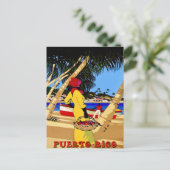 Farbige Puerto Rico Postkarte (Stehend Vorderseite)