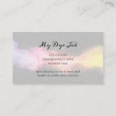 Farbige Pulverfärbung Visitenkarte (Rückseite)