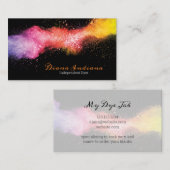 Farbige Pulverfärbung Visitenkarte (Vorne/Hinten)