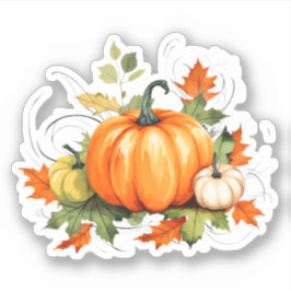 Farbige Pumpkins fallen Sticker