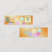 Farbige Punkt-dünne Foto-Visitenkarte Mini Visitenkarte (Vorne/Hinten)