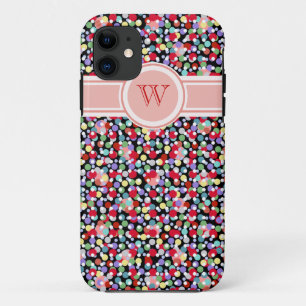 farbige Punkt Muster mädchenhaft monogramm Case-Mate iPhone Hülle