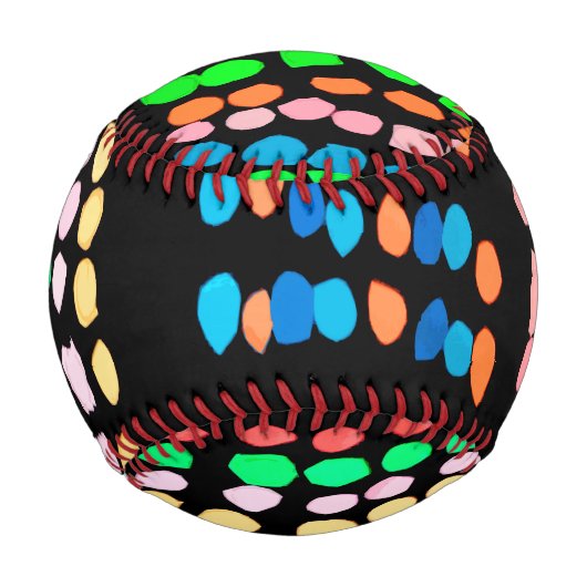 Farbige Punkte Baseball (Vorderseite)