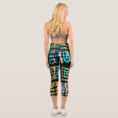 Farbige Punkte Capri Leggings (Rückseite)