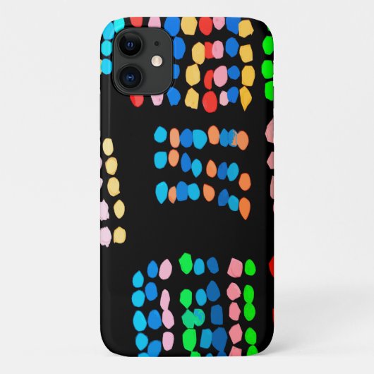 Farbige Punkte Case-Mate iPhone Hülle (Rückseite)