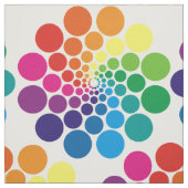 Farbige Punkte Circle Spirals + Ihr Backg. Idee Stoff (Muster)