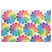 Farbige Punkte Circle Spirals + Ihr Backg. Idee Stoff (Fat Quarter (45,7 x 55,9 cm))