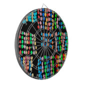 Farbige Punkte Dartscheibe (Vorderseite Links)