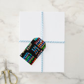 Farbige Punkte Geschenkanhänger (Mit Garn)