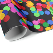 Farbige Punkte Geschenkpapier (Rolleneckpunkt)
