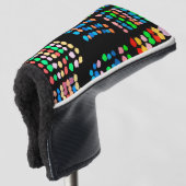 Farbige Punkte Golf Headcover (3/4 Vorderseite)